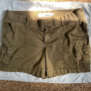 Sonoma Women's olive Cargo Shorts